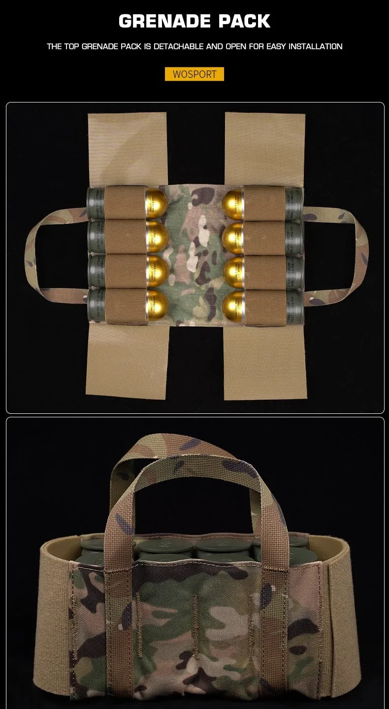 WST Scarab Tactical Molle Backplate - Black