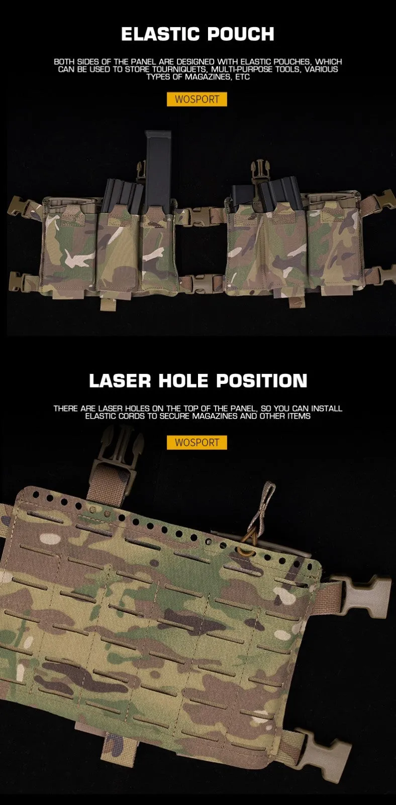 WST Split Tactical Chest Rig Alpha - Coyote