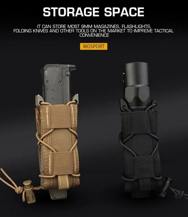 WST Tiger Type 9mm Magazine Molle Pouch - MC