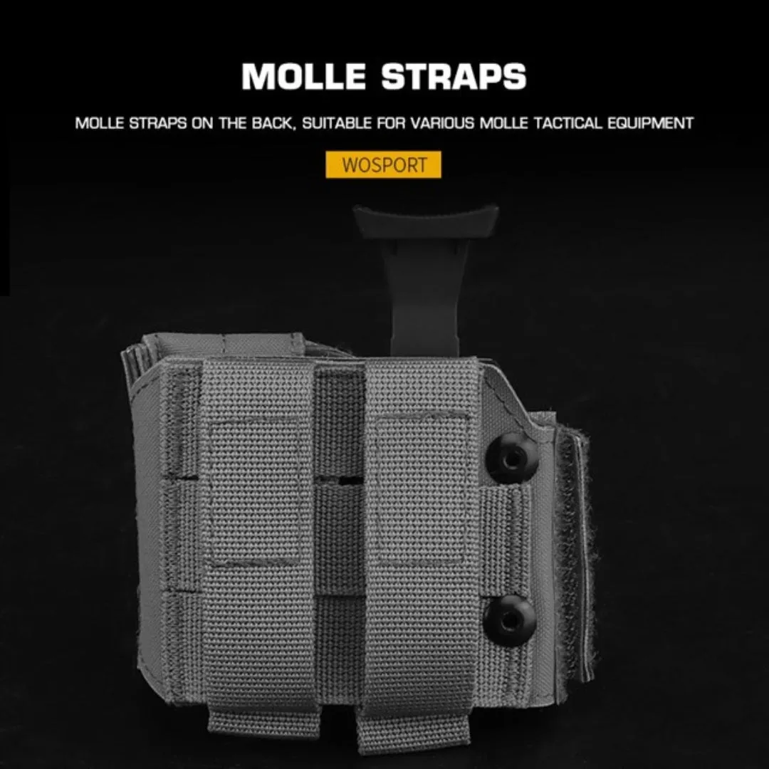 WST Universal Pistol Holster GB-80, Right - MC Black