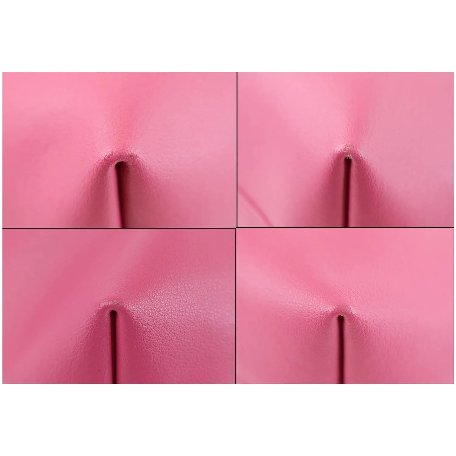 YVES SAINT LAURENT Large Leather Shopping Tote Bag Pink