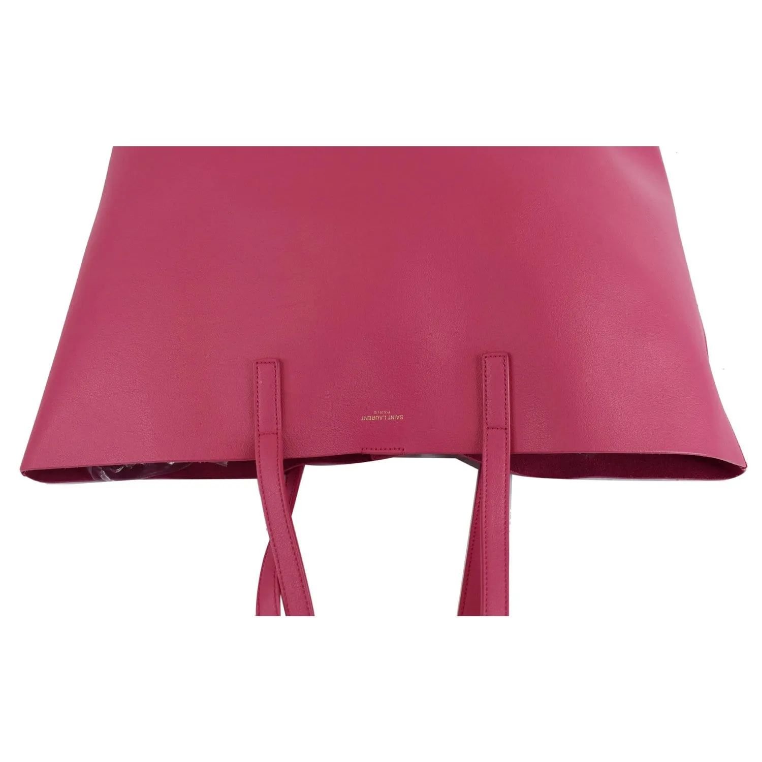 YVES SAINT LAURENT Large Leather Shopping Tote Bag Pink
